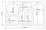 Hanah Home Consola Blanca Liva 120 - Mueble de Entrada o Salón Moderno, 120x74x37 cm